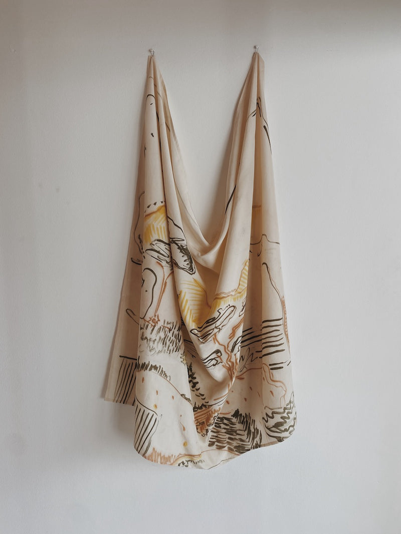 Silk scarf | Landscape 01