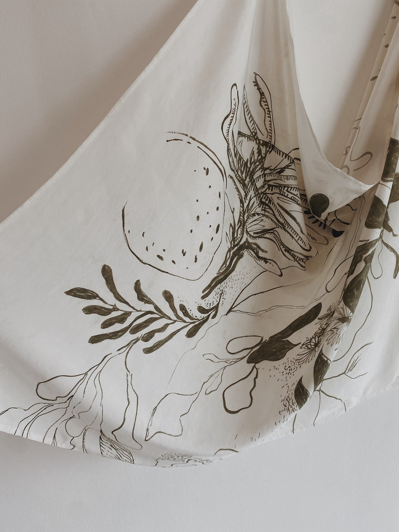 Silk scarf | Flora 01