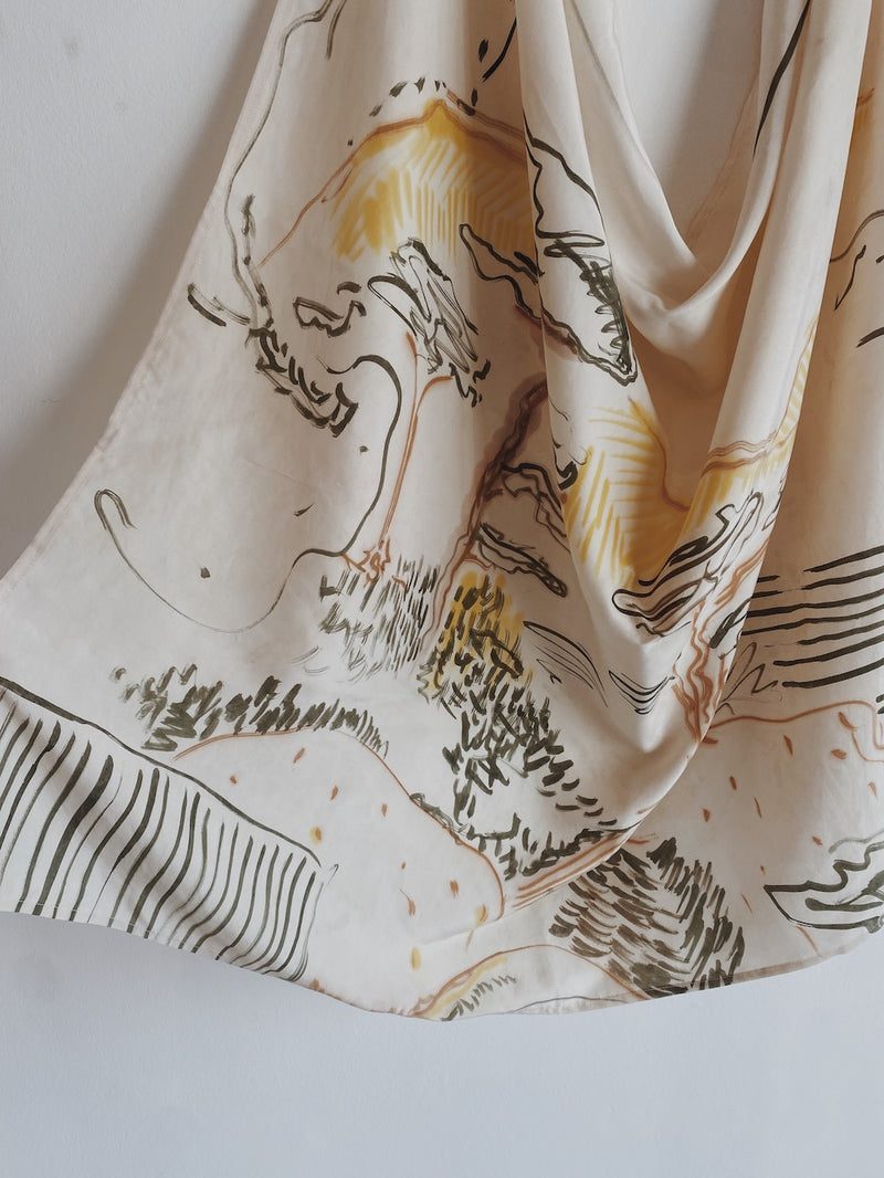 Silk scarf | Landscape 01